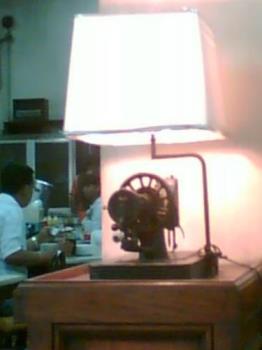 sewing lamp - taken at an old chinese restaurant in Quezon City :D