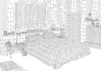 Bedroom art - Here's another work. This one of a bedroom. Bedroom art - Here's another work. This one of a bedroom.