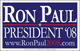 Ron Paul Banner -  Ron Paul for President. Ron Paul Banner.