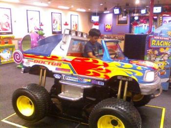 Big 4 Wheel Truck - Having a fun time at Chuck E Cheese