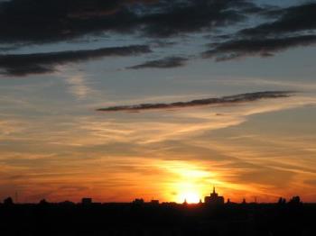 Sunset - Sunset in Bucharest, Romania