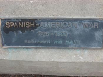 Spanish American - One of the many plaques of the different wars.