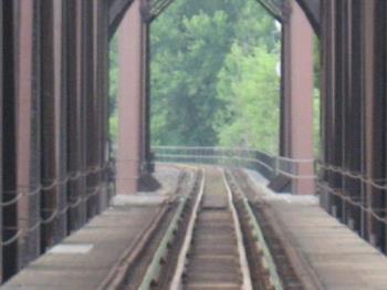 Tracks - A view through the bridge down the tracks