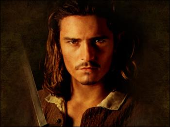 Will Turner, Don Juan of the Sea - Exquisite portrait of Orlando Bloom as Will Turner in the film, Pirates of the Caribbean.