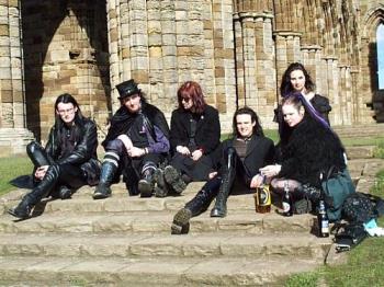 Gothic Weekend, Whitby, Yorkshire - Gothic Weekend at Whitby... outside the Abbey.