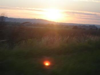 Sunset Over Hills - Seven Sisters Country Park sunset. Sunset Over Hills - Seven Sisters Country Park sunset.