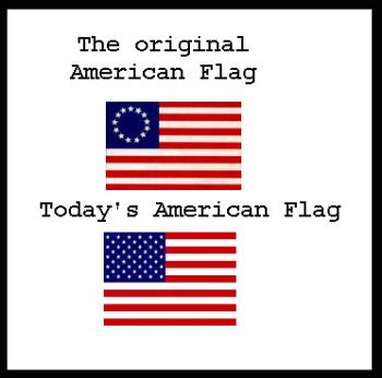 The American Flag Today & Yesterday - The original version of the American flag was created by a lady named Betsy Ross. As America included more states, the American flag changed in appearance to reflect that.