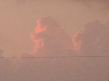 Orange Glow - A great thunderhead cloud as I think they&#039;re called