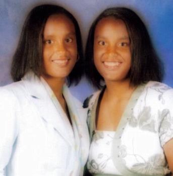 My Nieces  -  This is my nieces at their graduation in June 2006 from Junior High. They are part of a set of triplets, but they are not identical and hate dressing that way.