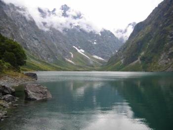lake - lake surrounded with mountain