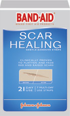 Band-aid Scar Healing strips - These are supposed to help diminish the look of scars. Band-aid Scar Healing strips - These are supposed to help diminish the look of scars.