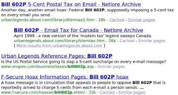 A Google of the subject of Bill 602P - A Google of the subject of Bill 602P about a supposed Internet email tax. A Google of the subject of Bill 602P - A Google of the subject of Bill 602P about a supposed Internet email tax.