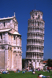 The Leaning Tower of Pisa - Located at Pisa, Italy. And amazing architectural and structural; weird design.

The Little Me,
Michael. 