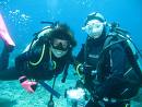 diving couple - diving couple in Bali image