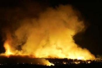 These is how was the night here - Another night at Greece with the fires run all over the country.