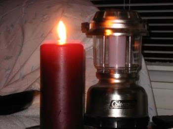 Candle - My newest night light addition.