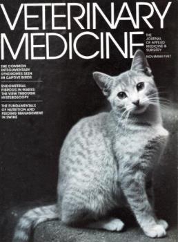 Cover Of Veterinary Medicine--Best Cover of Year a - photo of the cover of Veterinary Medicine where I won best cover of the year award in 1987 