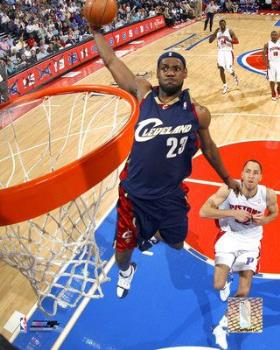 Lebron James - Born: December 30, 1984
Akron, OH
Height: 6-8
Weight: 240 lbs.
	
Age: 22
Pos: SF
Drafted: 2003, 1st round, 1st pick by Cavaliers