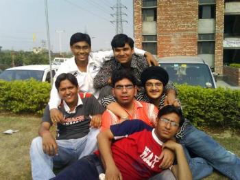 friends forever - its me with my friends in the college... we are friends forever... well you can see the smiles of being together in the pic