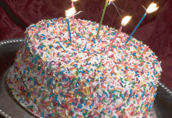 Birthday Cake - Confetti birthday cake