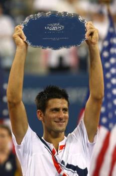 Novak Djokovic_Serbian Tennis Player - The 20-year-old Djokovic is the youngest men&#039;s finalist at Flushing Meadows since Pete Sampras was 19 when he won the 1990 title. Djokovic is also the first man from Serbia to get to any major final.