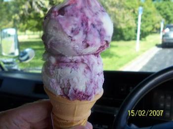 Ice Cream - Strawberry ice cream from New Zealand.