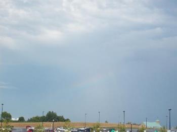 Zoo Parking - After a summer storm, see the rainbow?