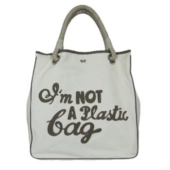 I&#039;m Not A Plastic Bag - Over-priced re-usable shopping bag. 