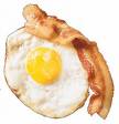 bacon and eggs - this is an image of bacon and eggs