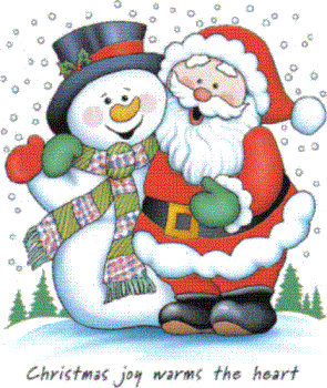 Santa & Frosty - What a cute pair!