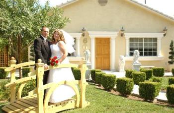 Las Vegas Wedding - This is me and my hubby lighting our unity candle in the elegant little wedding Chapel in Las Vegas Called Mon Bel Ami