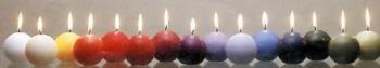 ball candles - A decoration of ball candles