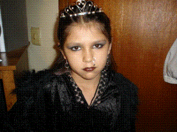 Goth Girl - My 11 year old for halloween last year as a goth princess. 