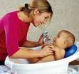 Baby bath - A tub used for babies to bathe in.