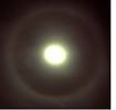 Full Moon With Golden Circle - This is like the Moon was in August with a golden ring around it.