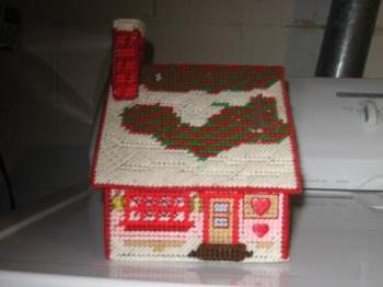 House - Another homemade needle workl house for the holidays.