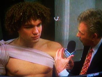 Anderon Varejao - a picture I took off the tv to share with a friend