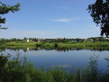 Peace - A view of the river near Sodankylä, Finland. I love the reflection on the water! ;-D 