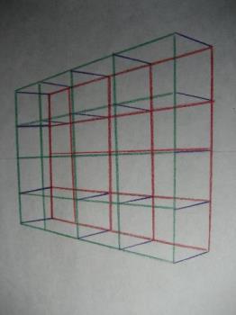 A grid for making letters in perspective - I like to draw letters in perspective, Using this grid helps me keep the letters sized correctly and prevents mistakes (I hope!)