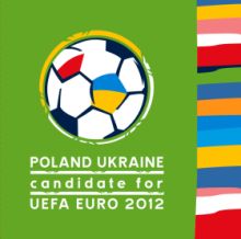UEFA Euro 2012 - Logo of 2012 European Championships in football. Poland will host it along with Ukraine, I can&#039;t wait to see it:D