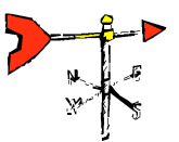 Northerlies & Santa Anna - One way of determining wind direction is to use a wind socket.