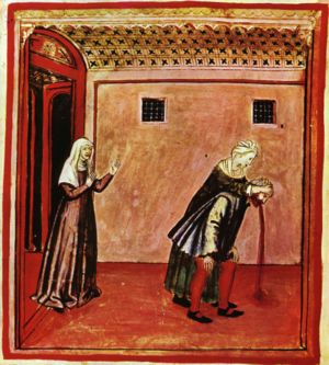Vomitting - A 14th Century depiction of vomitting