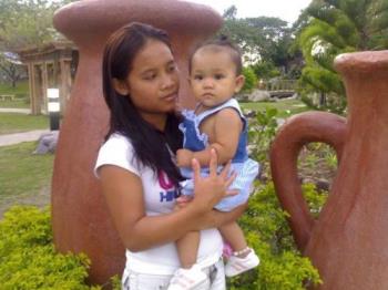 my baby and her nanny - at people&#039;s park her favorite place. She is still 11 mos. old in this pic. still learning to walk.