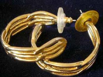 Gold Hoop earrings - Gold earrings