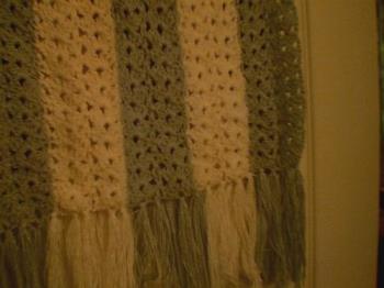 Crocheted Shawl - This is the shawl I crocheted for my grandmother's christmas present this year. Crocheted Shawl - This is the shawl I crocheted for my grandmother's christmas present this year.