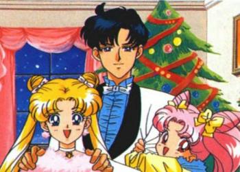 Christmas - Christmas with Usagi, mamoru and Chibiusa