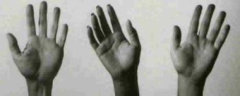 palms up - your palms would reveal so much information.