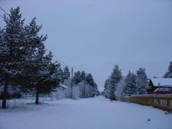 Snowy Street - I took this pic last week. :-))))