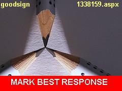 mark br - [Do you give away the best responses to lure more friends or use it for the deserving ones only?] - 
[balasri (3446)] - [http://www.mylot.com/w/discussions/1338159.aspx]