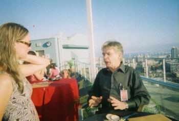 Russell Speaking His Mind - This is Russell at a rooftop social in San Diego sharing his views, goals, etc. with another guest. Very expressive!